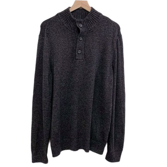 AMERICAN EAGLE OUTFITTERS Wool Blend Sweater Men’s Large Dark Gray Henle… - Picture 1 of 14